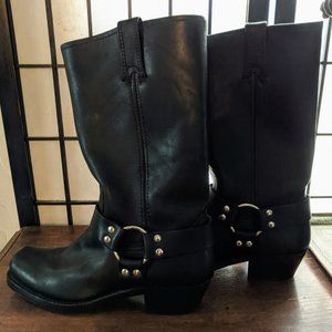 Frye Harness 12R Boot, Black, Size 8